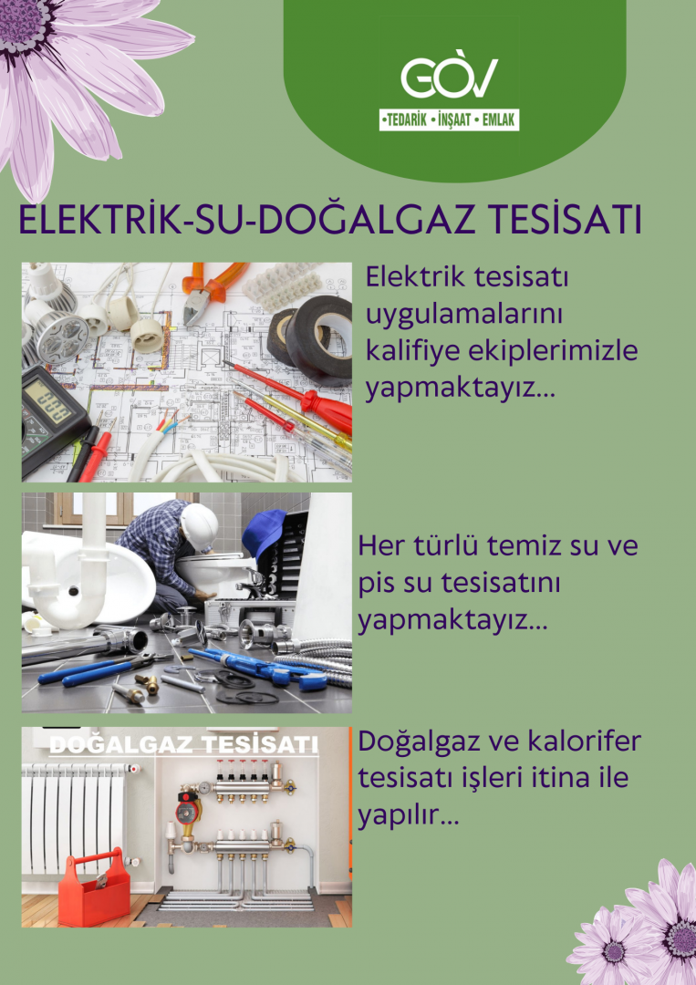 ELEKTRİK-SU-DOĞALGAZ TESİSATI