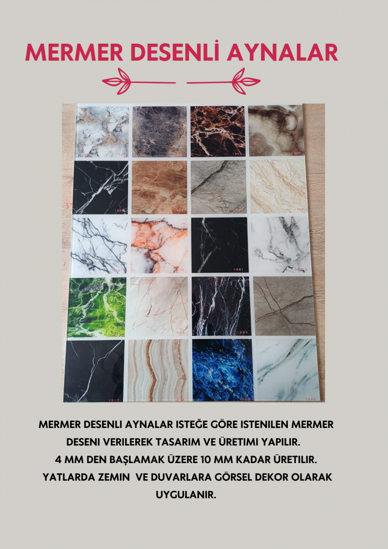 MERMER DESENLİ AYNALAR